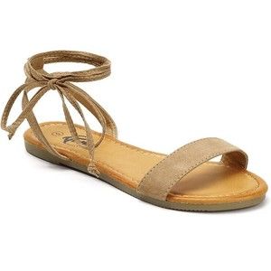 Trary Lace Up Ankle Strap Flat Sandals Womens 6.5 Summer Beach Sun Wear Casual